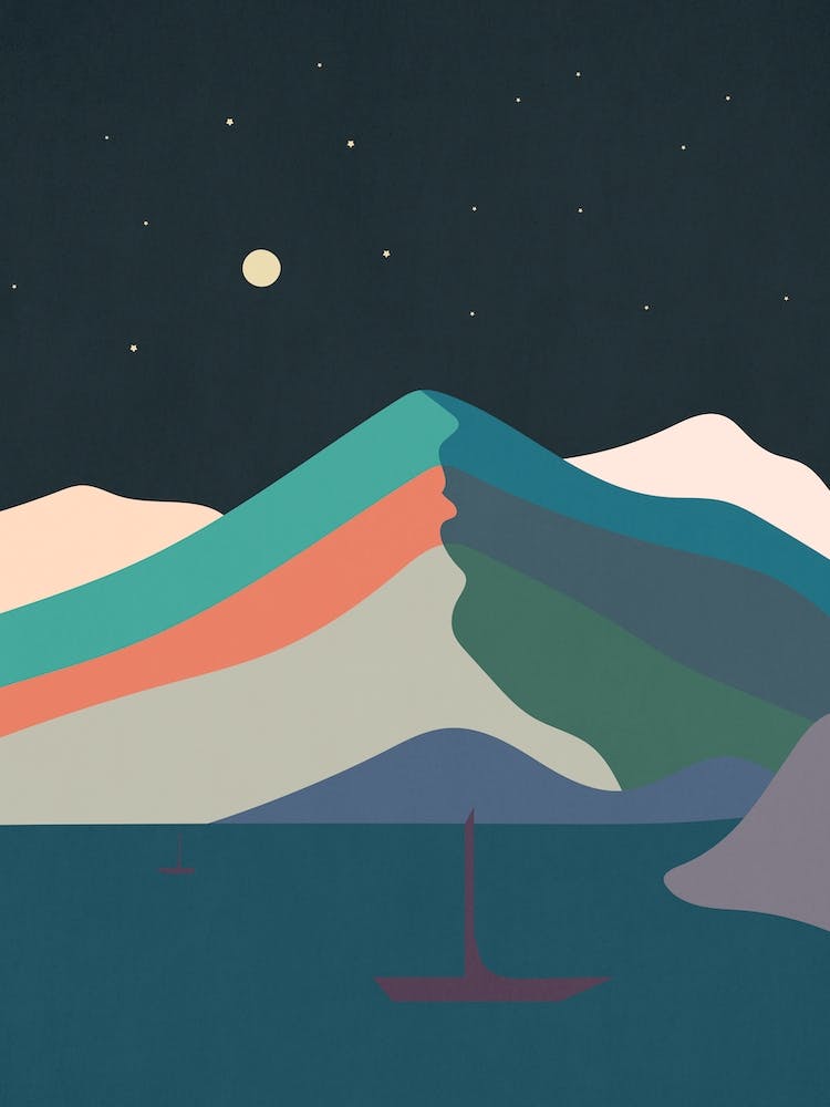 Night Of Mountain Scenery
