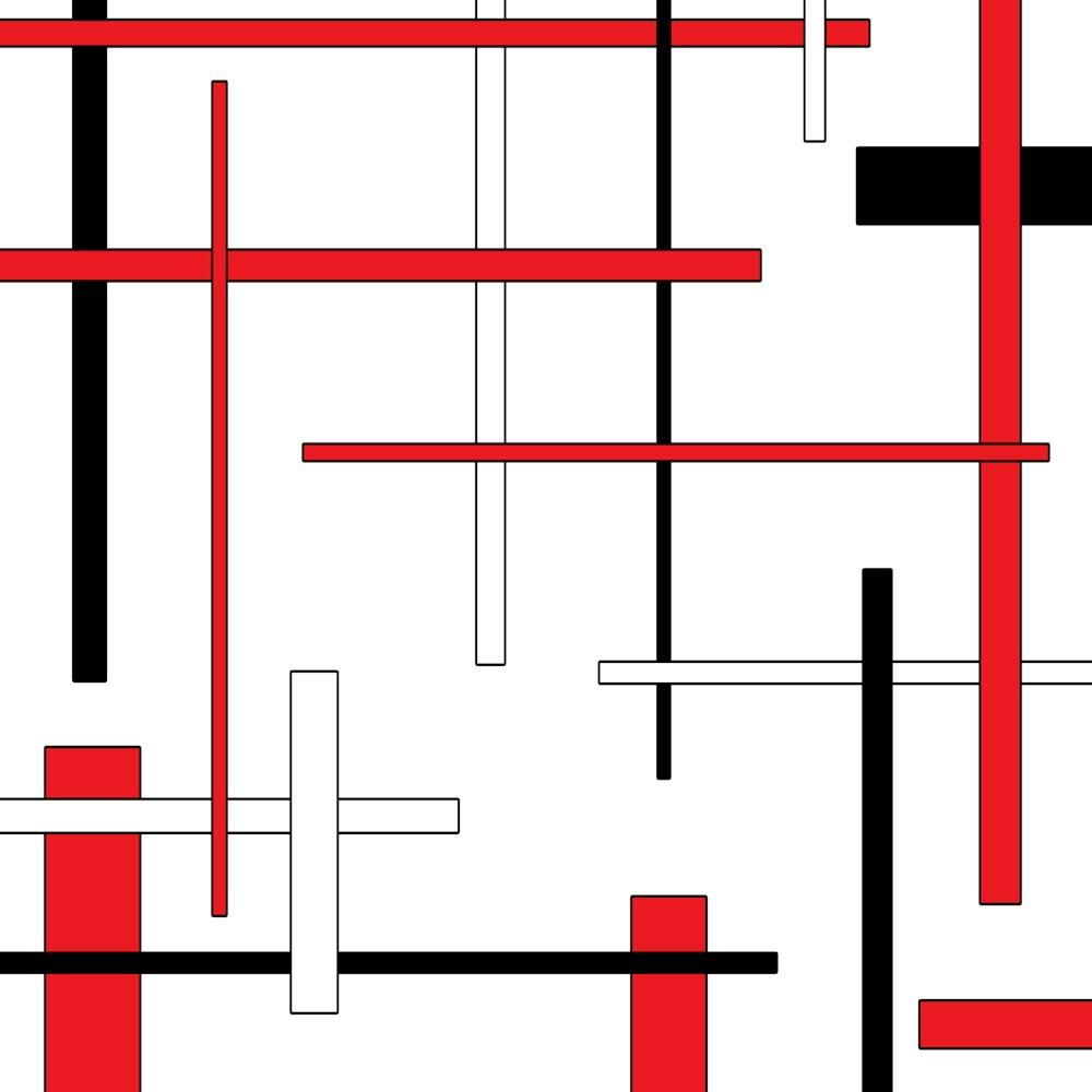 Abstract Red And Black Lines 1