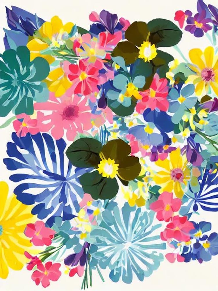 Stock Modern Colourful Flower