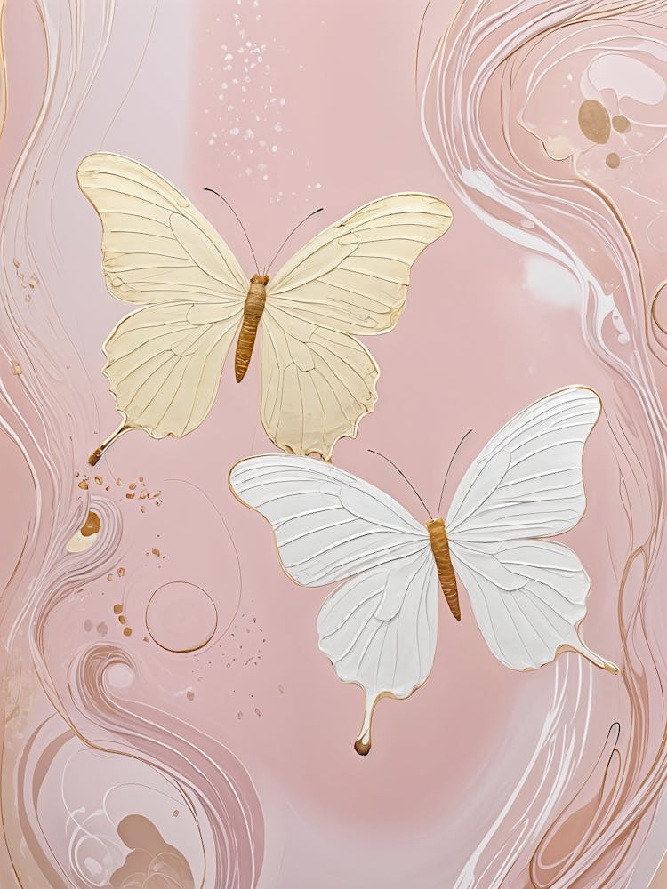 Pink Butterfly Flutter no4