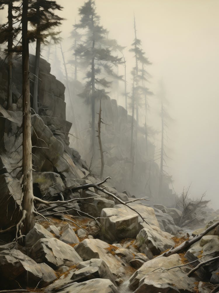 Muted Neutral Mountain Vintage