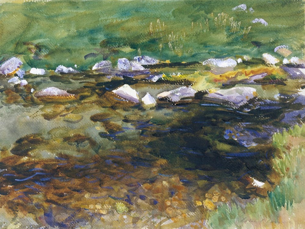 Brook And Meadow, John Singer Sargent