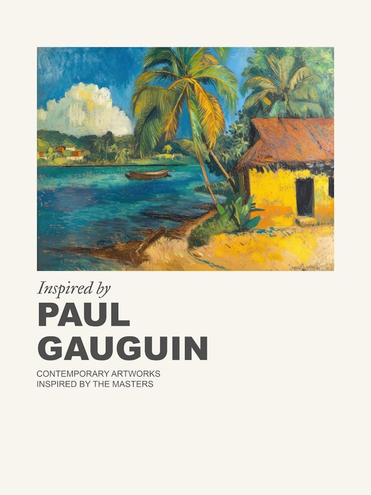 Museumsposter Inspiriert von Paul Gauguin 1