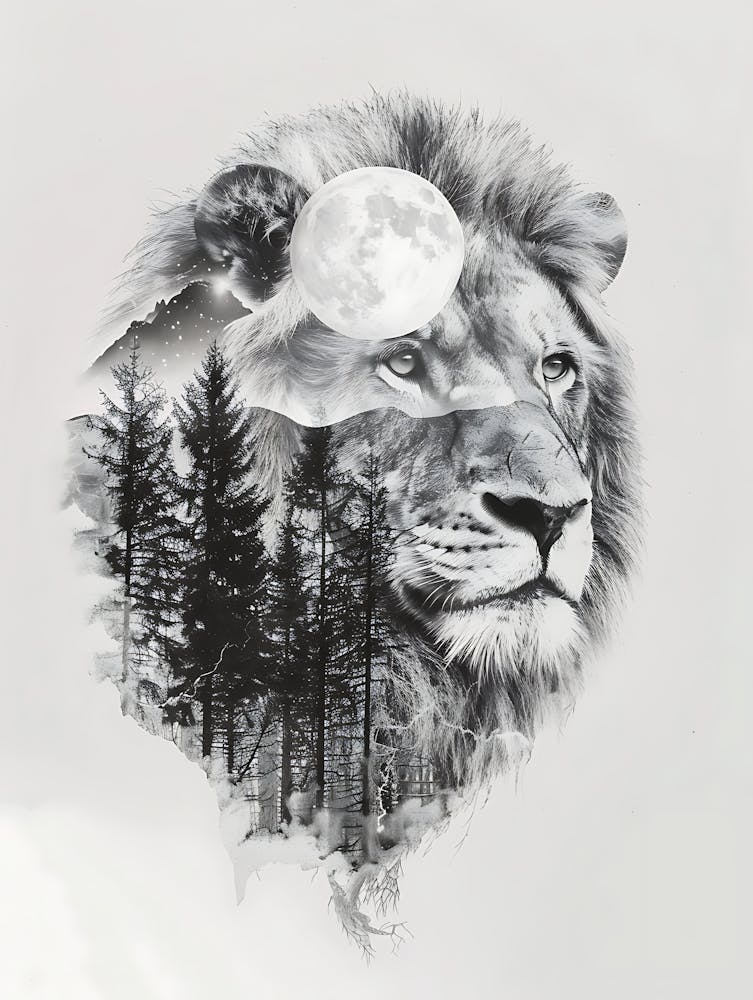 Lion In The Forest 18