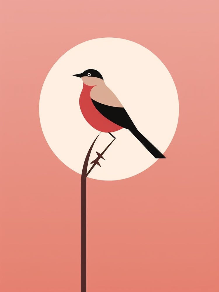 Minimalist Lark 1 Illustration