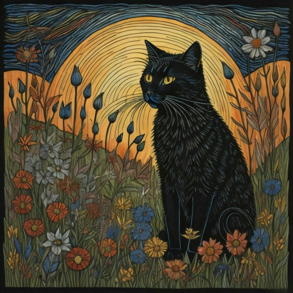 Feline In The Meadow