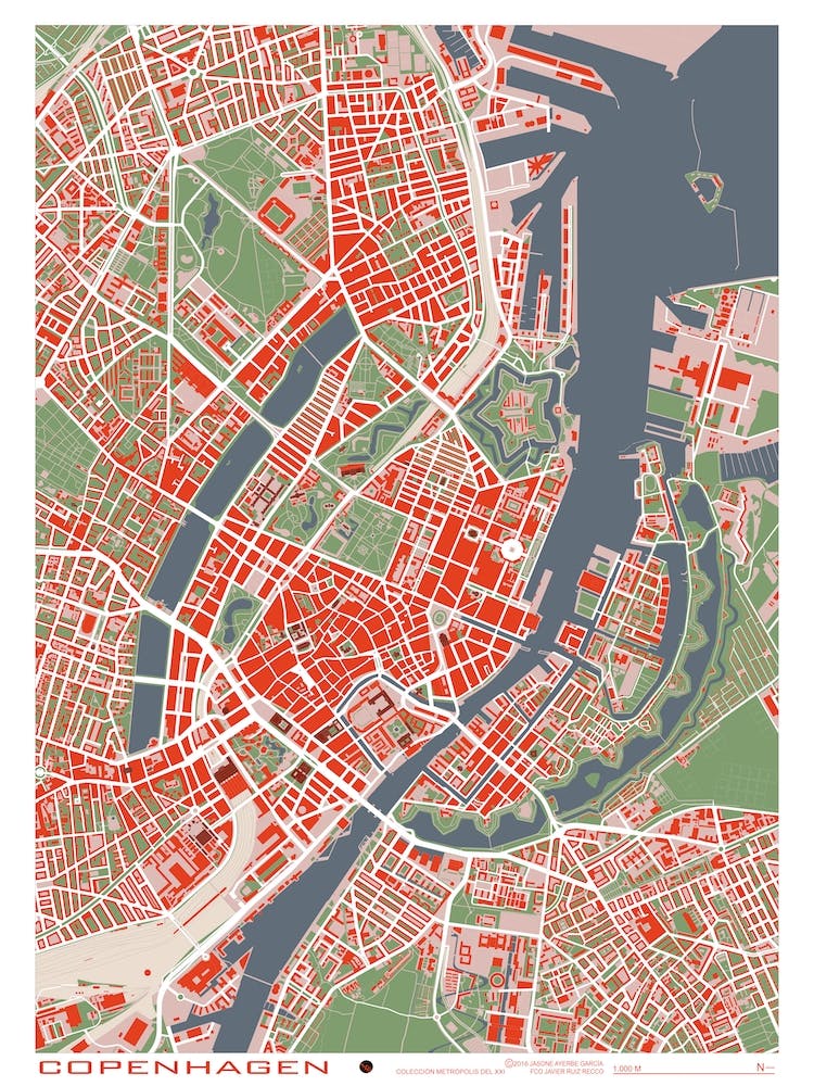 Copenhague Classic Map