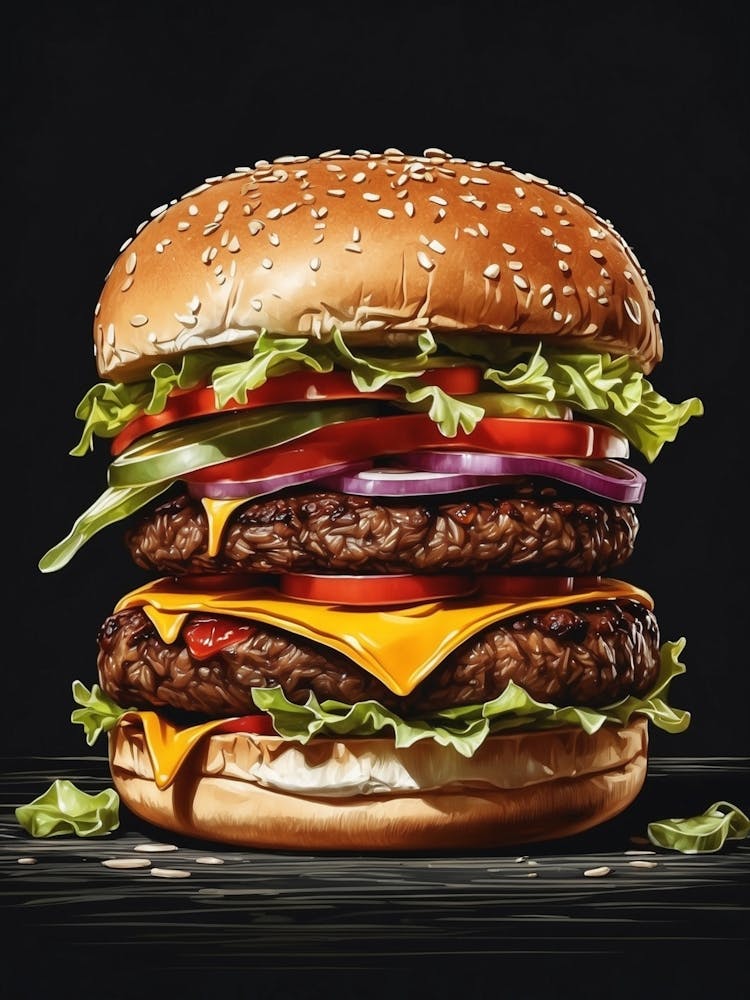 Burger de restaurant