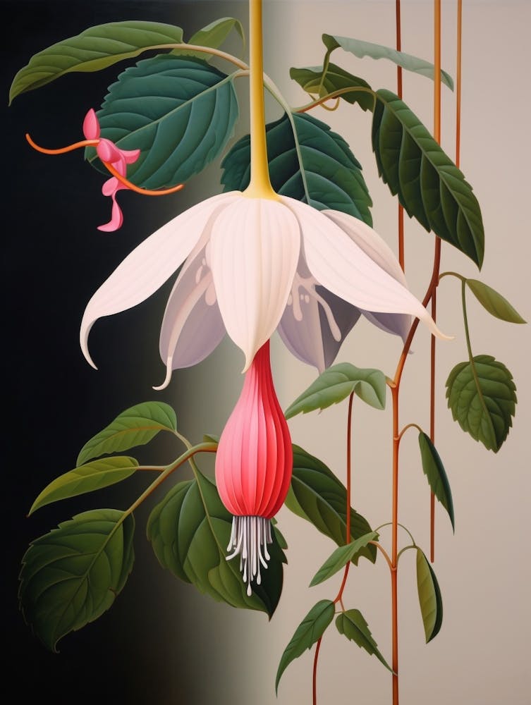 Flower Illustration Fuchsia