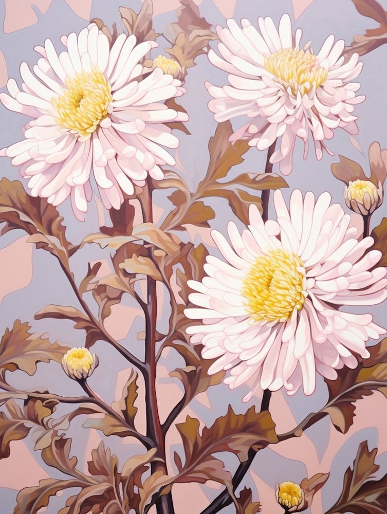 Asters 7 Flower Painting Copy