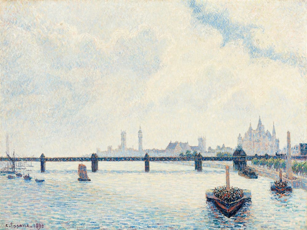 Charing Cross Bridge, London (1890), Camille Pissarro