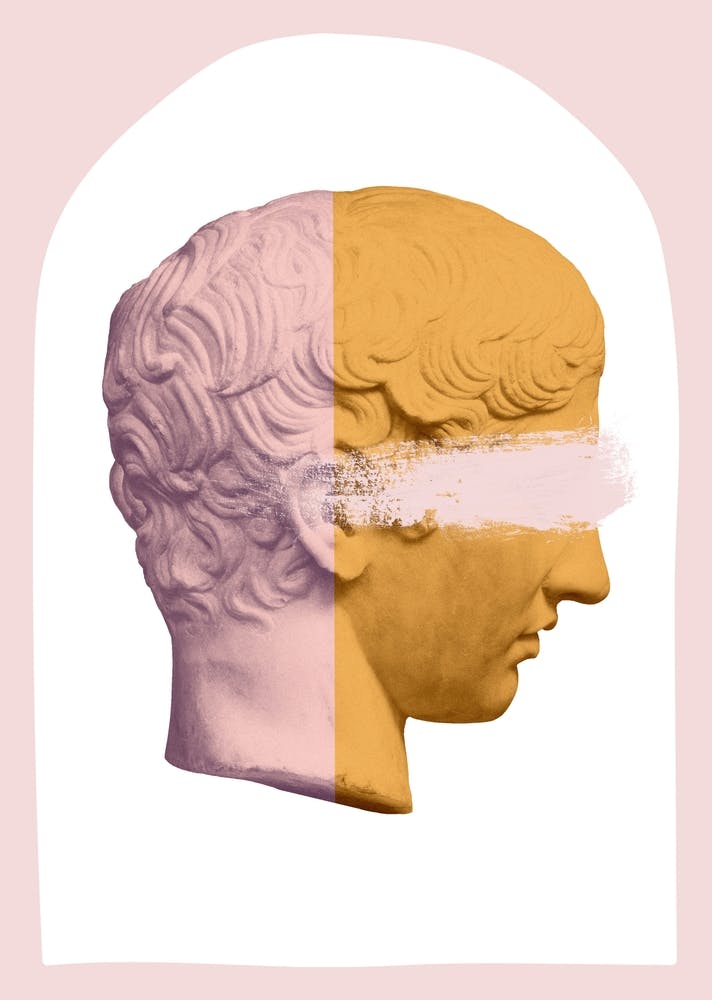 Esthétique Ancienne Homme Rose Orange