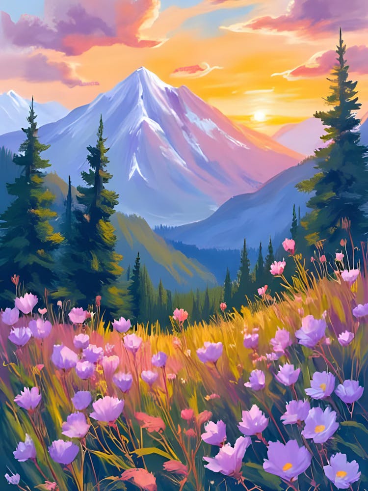 Sunset In The Mountains 37