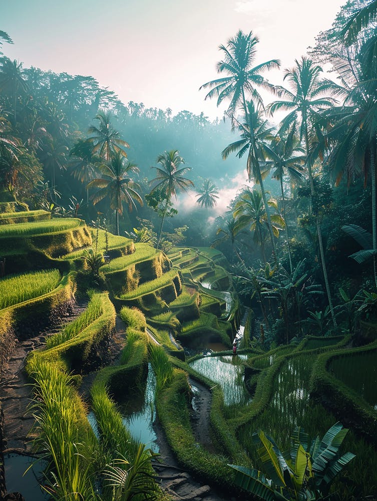 Rice Terraces In Bali 1