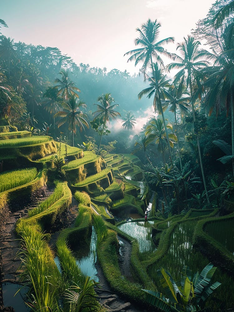 Rice Terraces In Bali 1