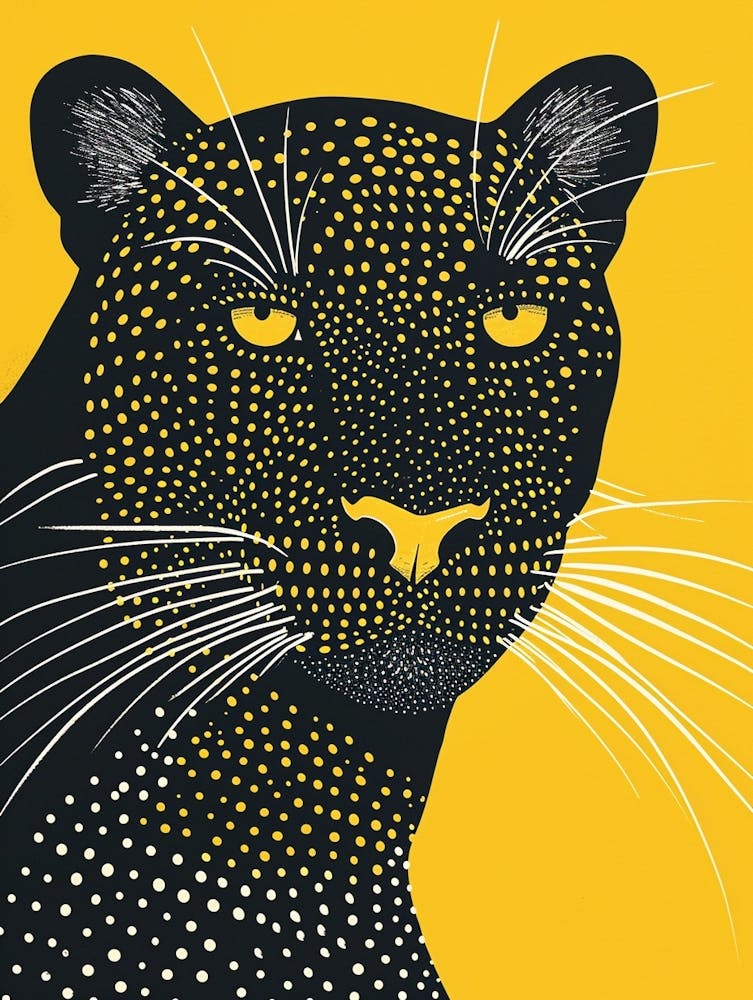 Panthère Noire Jaune 3