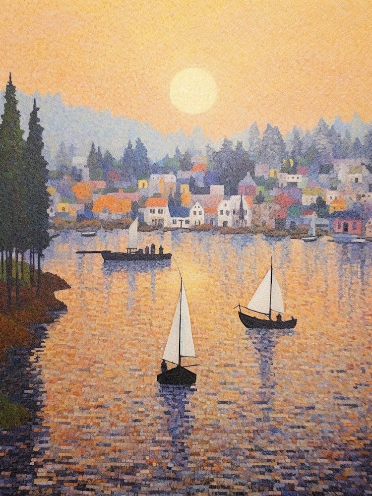 Gig Harbor Washington Retro Pop Art 10