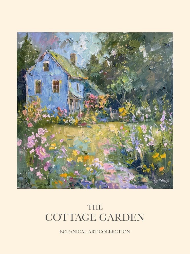 Flower Symphony Cottage Garden Poster 9