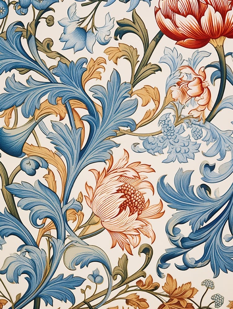 Victorian Floral Wallpaper 2