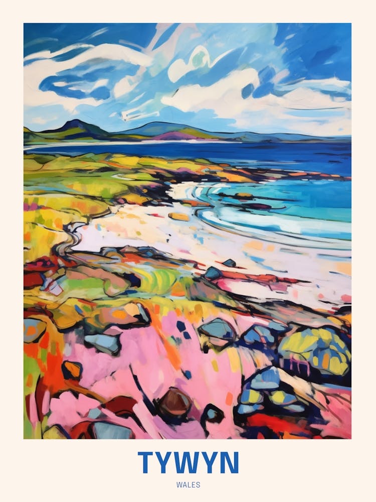 Tywyn Wales 3 - Affiche de voyage UK