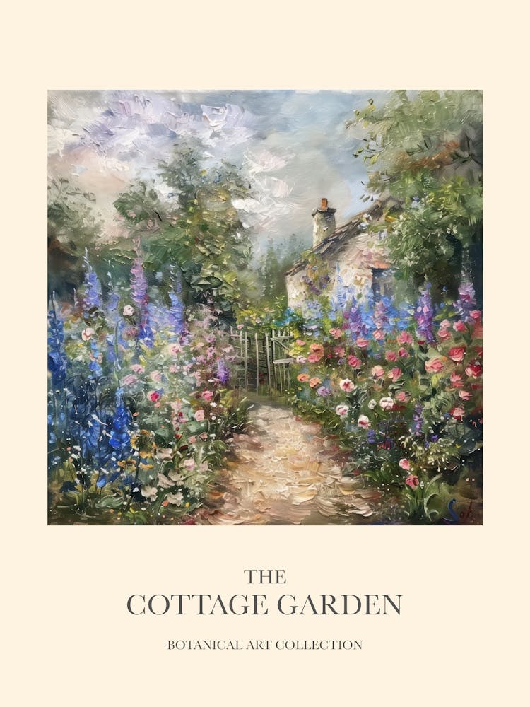Flower Symphony Cottage Garden Poster 16