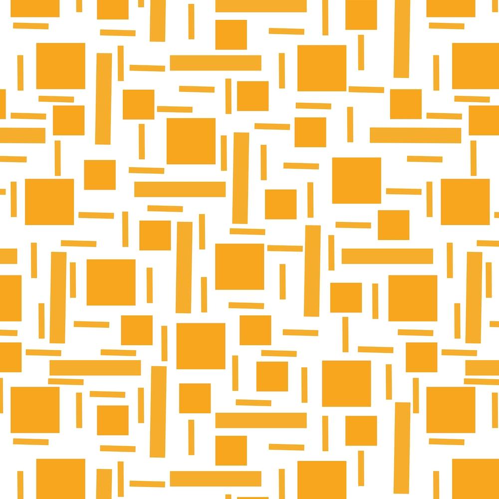Shapely 2 Orange Geometric Abstract 1