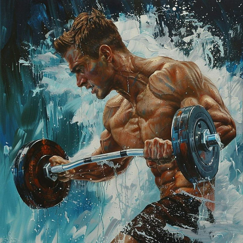 Bodybuilder In The Water
