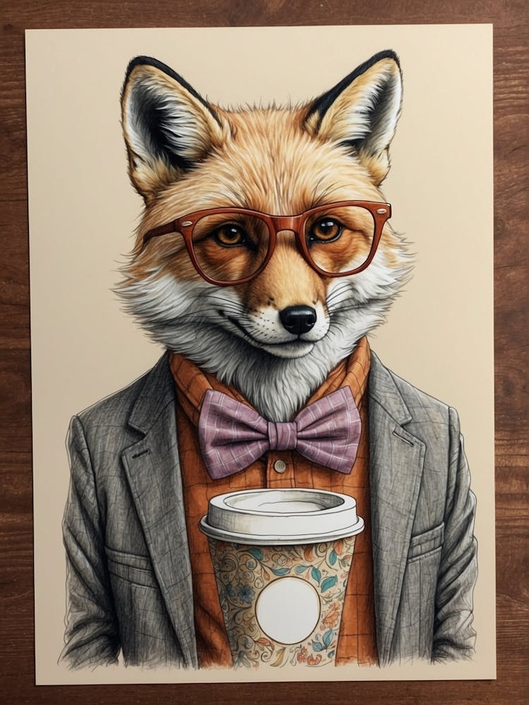 Fox In Glasses