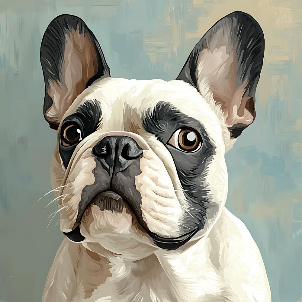 French Bulldog Calm Oil Painting 7