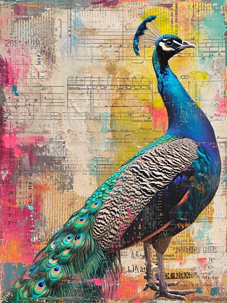 Kitsch Peacock Collage 5
