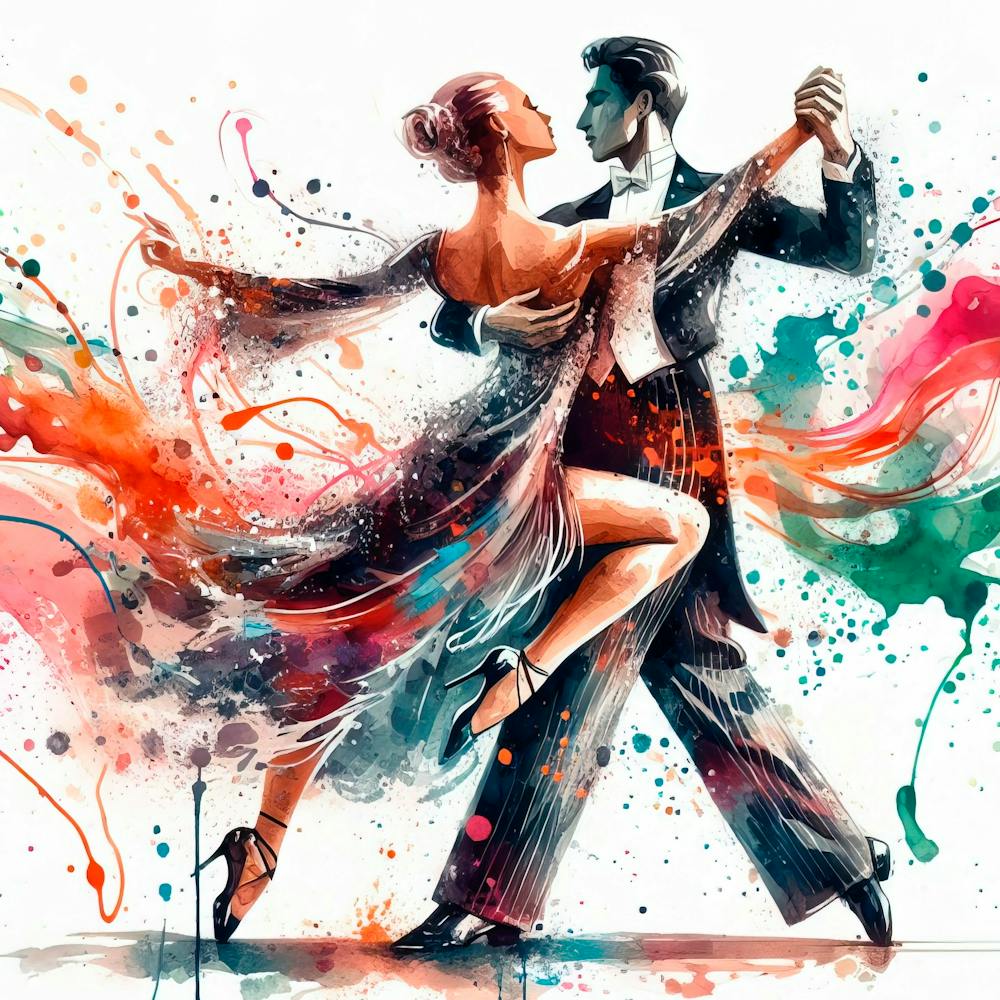 Ballroom Dance Canvas Art