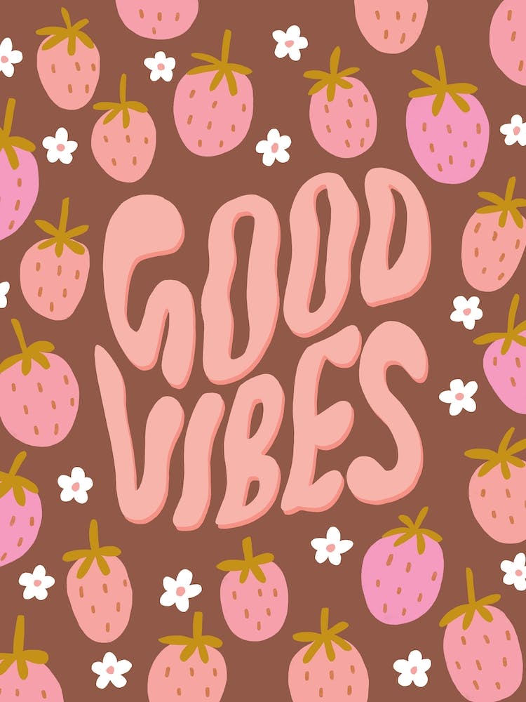 Retro Good Vibes Strawberry Deep