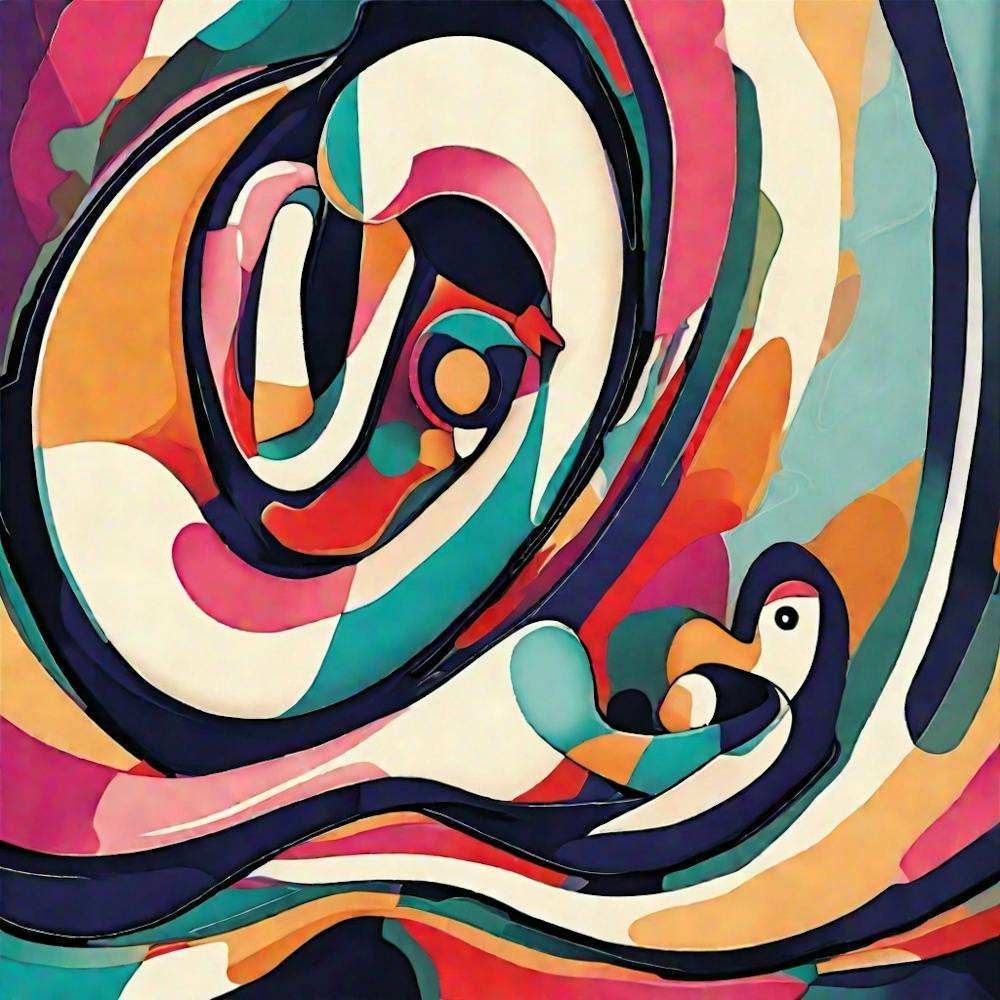 Abstract Of A hug