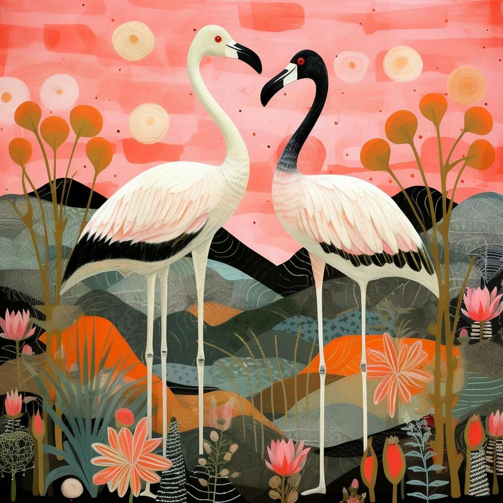 Vogel in der Natur Greater Flamingo 3