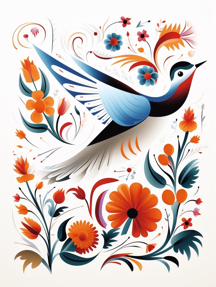 Scandinavian Bird Illustration Common Tern 1