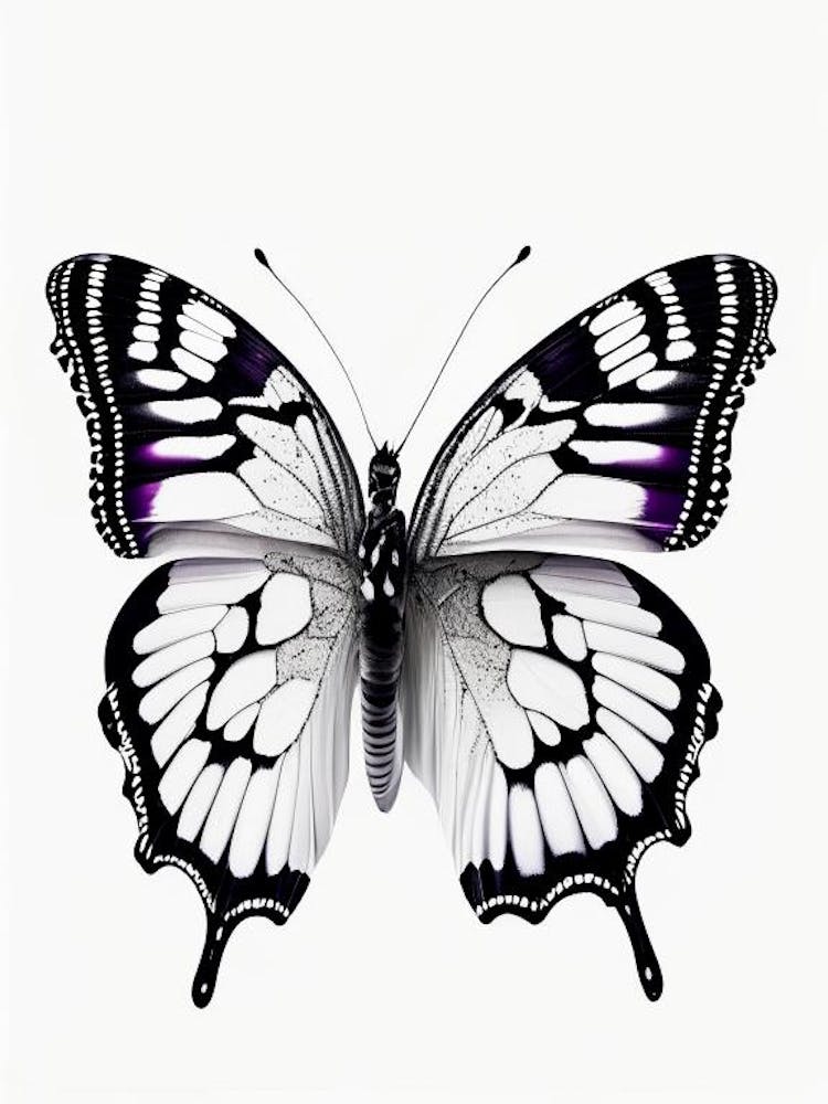 Monochrome Butterfly Decoupage 2