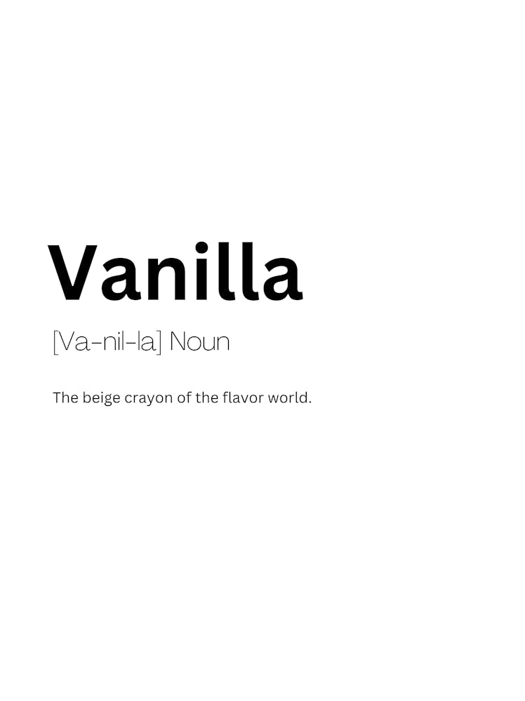 Vanilla Definition Meaning