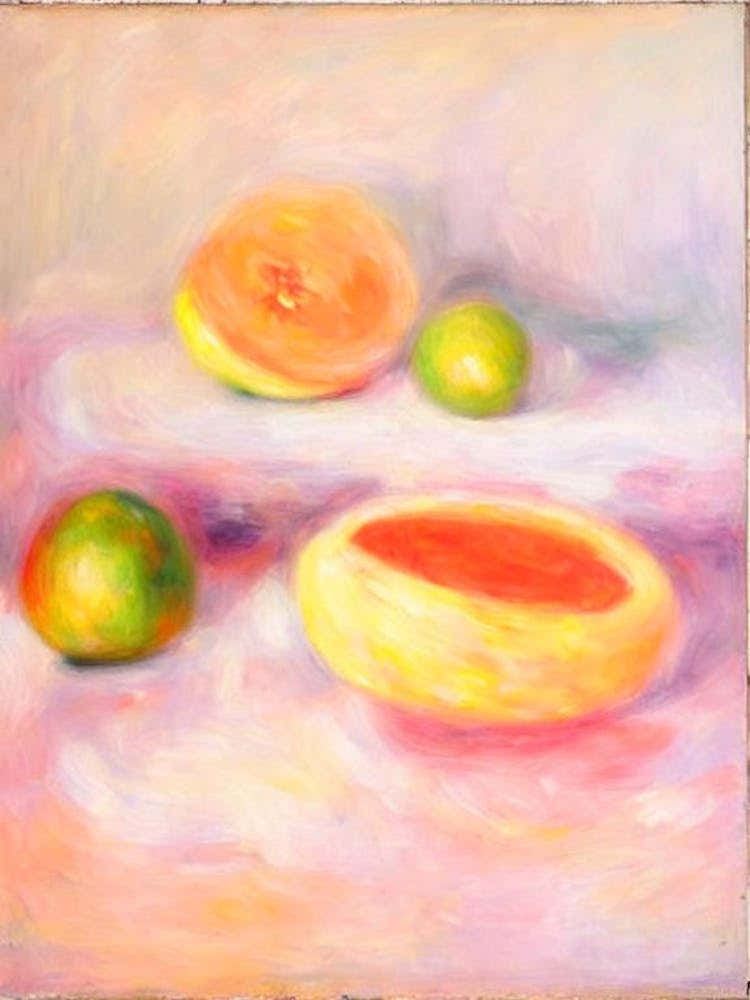 Cantaloupe Painting Fruit