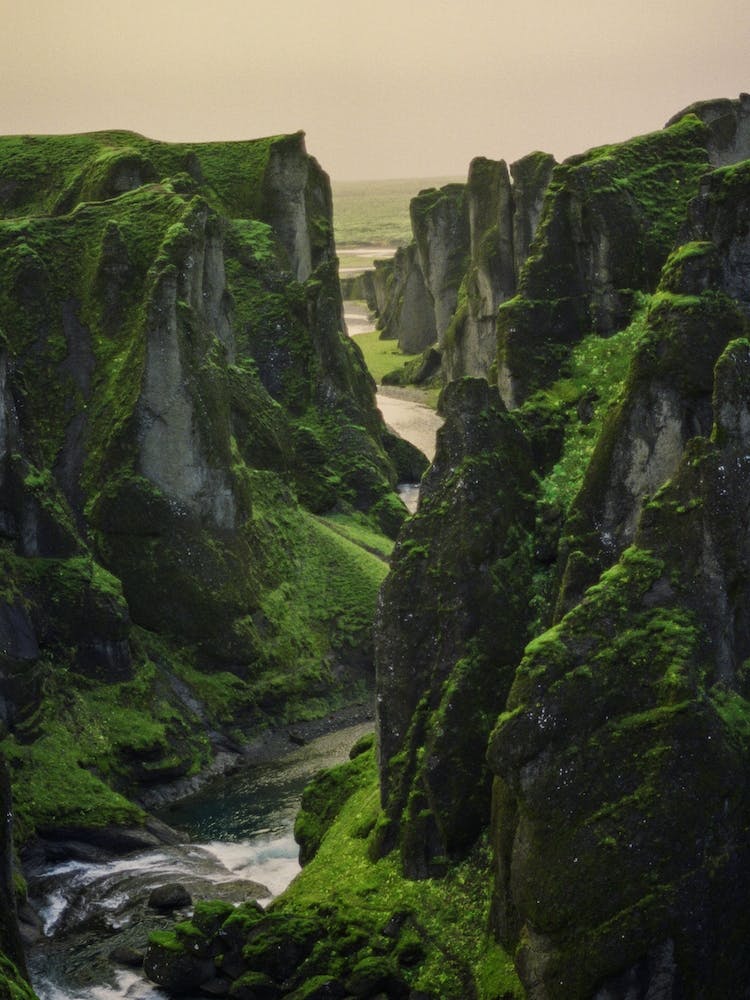 Mossy Icelandic Mountain Valley