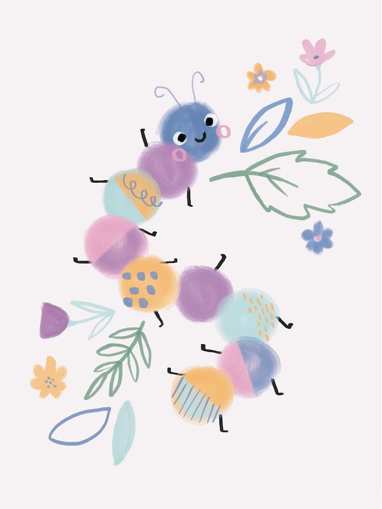 Cute Critters Caterpillar Bug Kids