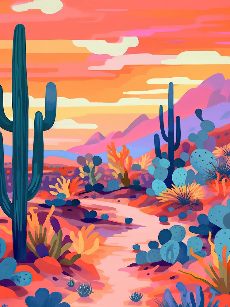 Colourful Desert Illustration 2