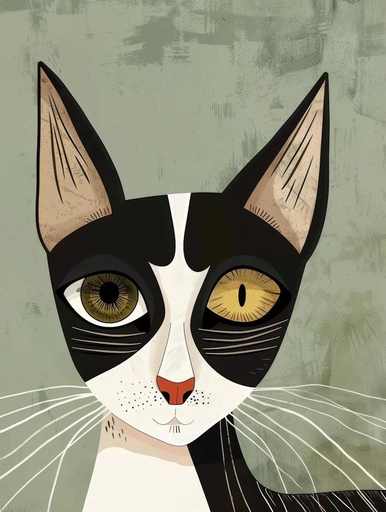 Black And White Cat 38