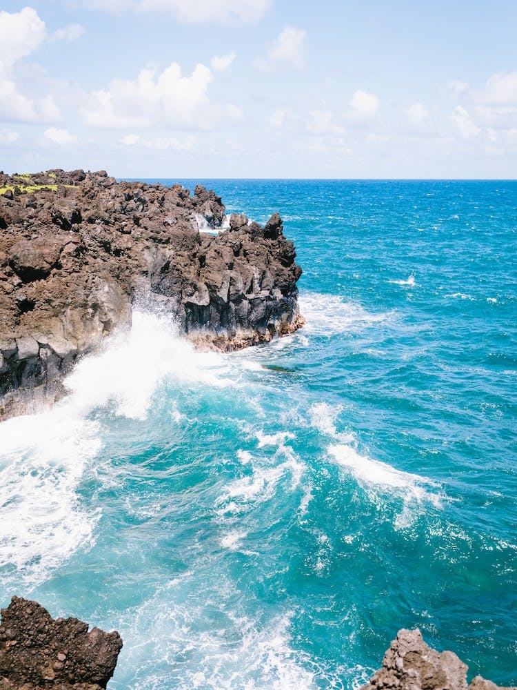 Hawaii Road Sea