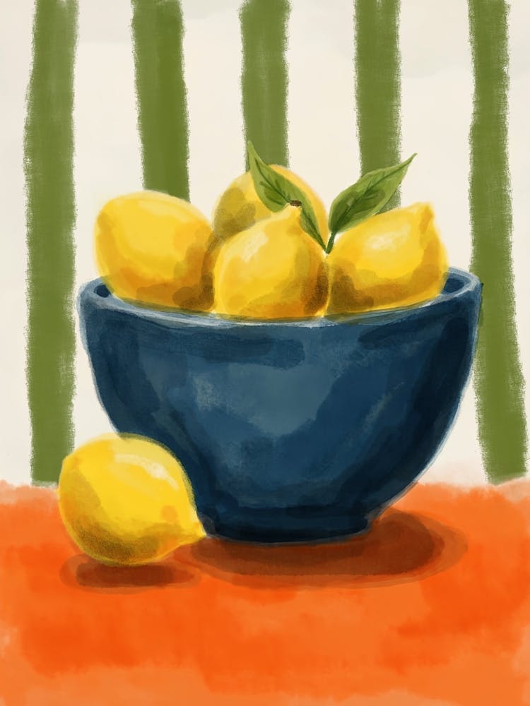 Lemons In A Bowl