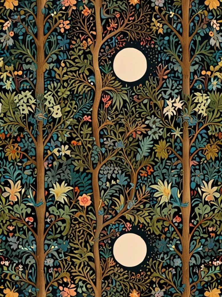 William Morris Moonlight In The Forest 121