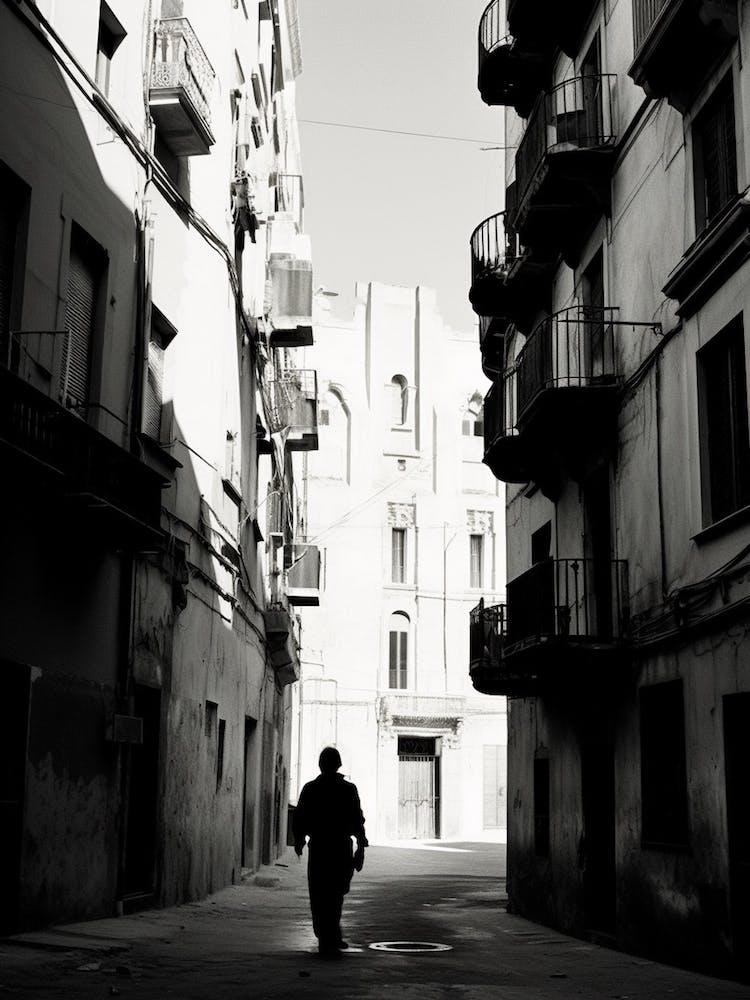 Cagliari, Italy, Mediterranean Black And White Photography Analogue 2