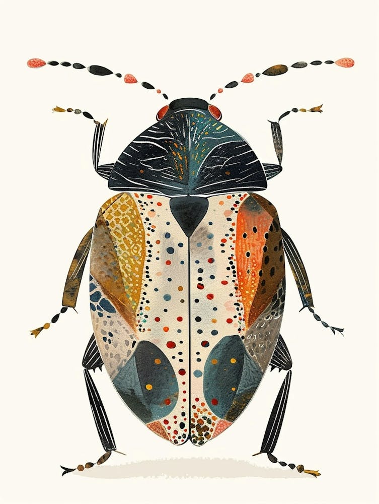 Illustration Insecte Coloré Cloporte 11