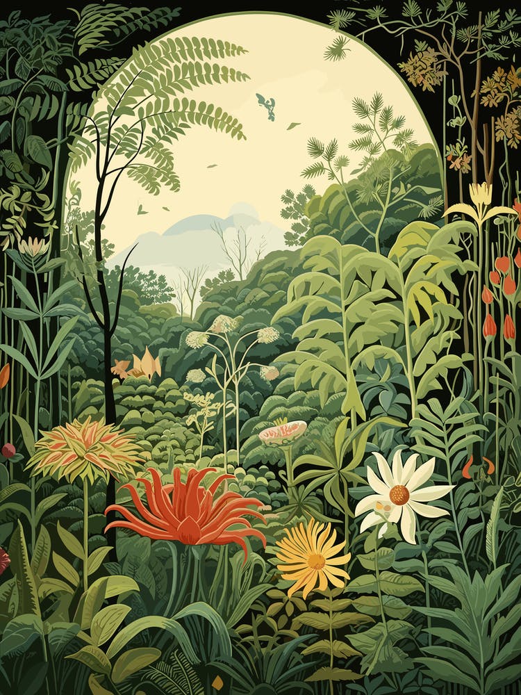 New York Botanical Garden Usa Henri Rousseau Style 3