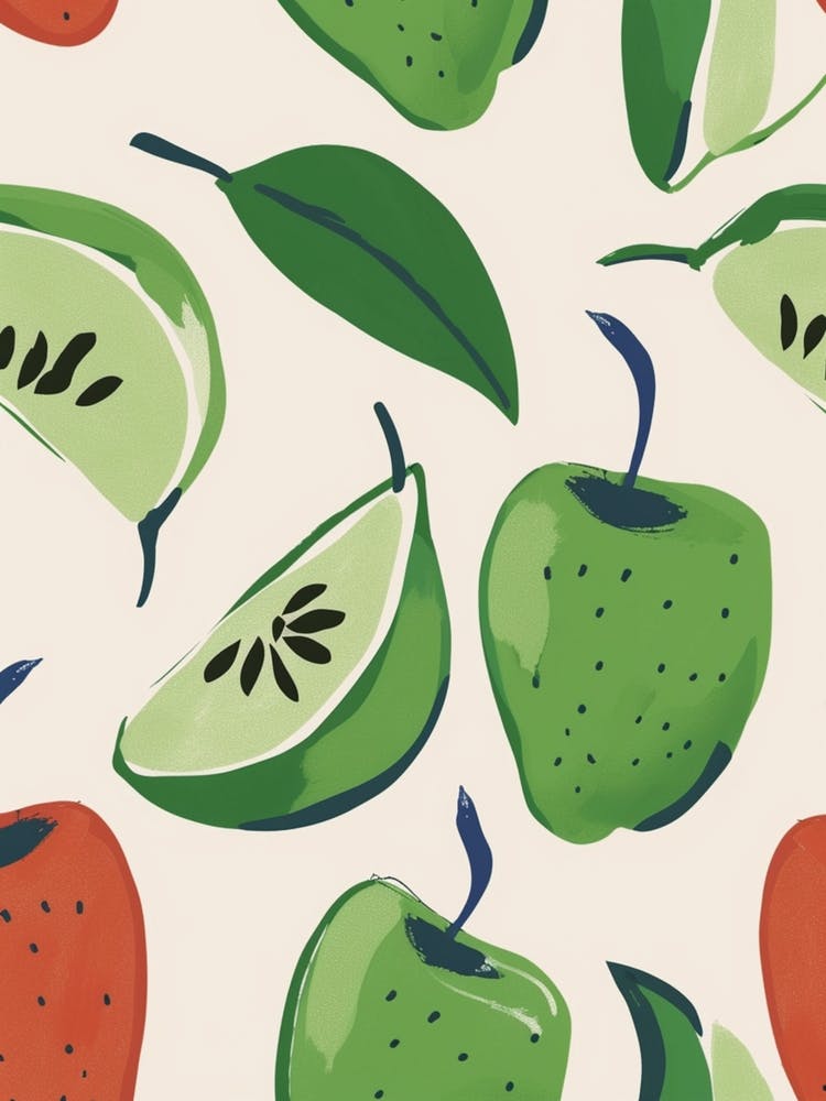 Apple Pattern Illustration 2