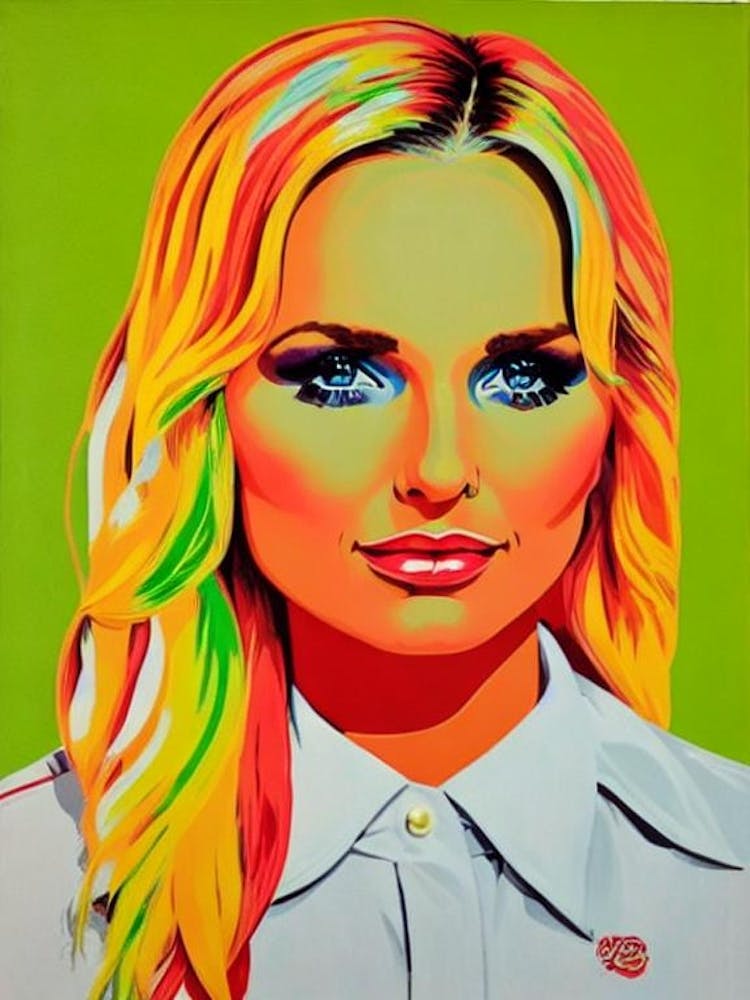 Miranda Lambert Colourful Pop Art